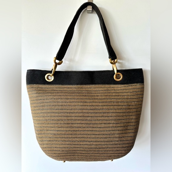 Eric Javits bag, Squishee Straw & Gold hardware - Picture 3 of 10